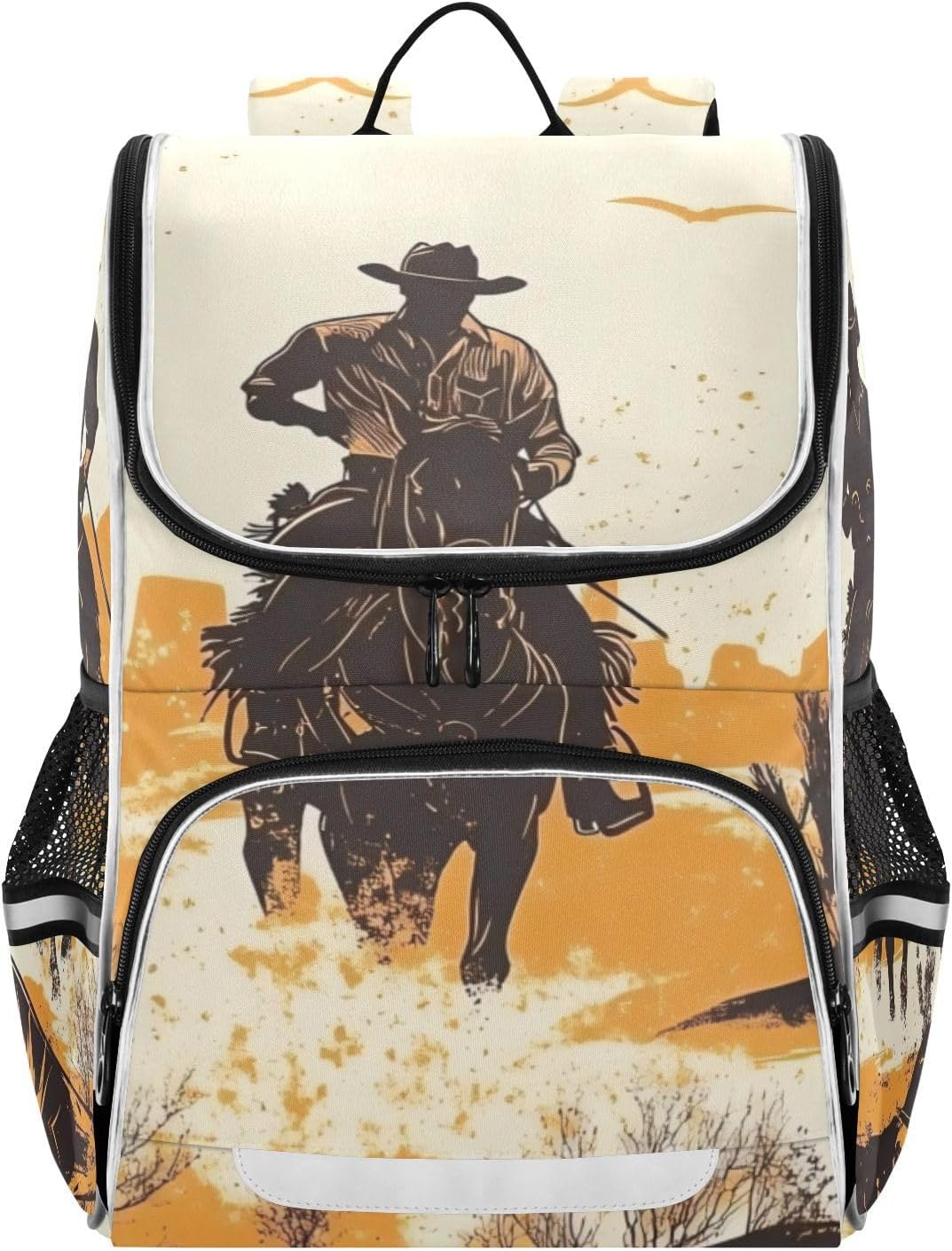 Western Cowboys Cute Backpack For Girls Kids Backpack Boys Teen School Bag Bookbag Travel Daypacks