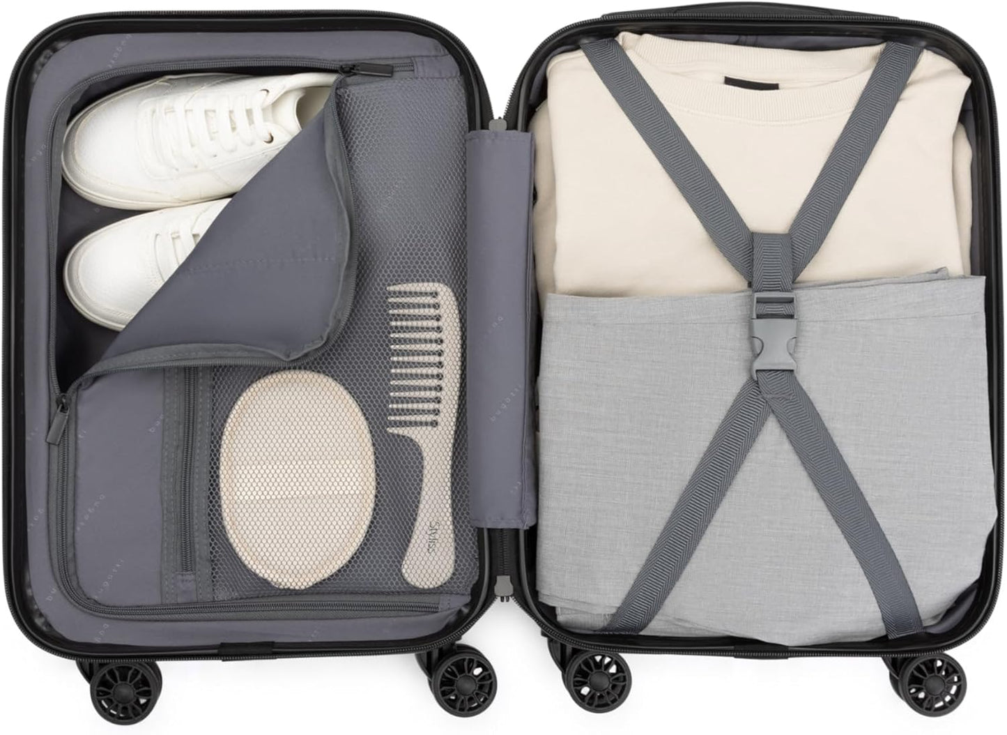 Manchester Collection 2-Piece Hardside Luggage Set, ABS Material, 360° Spinner Wheels, Expandable