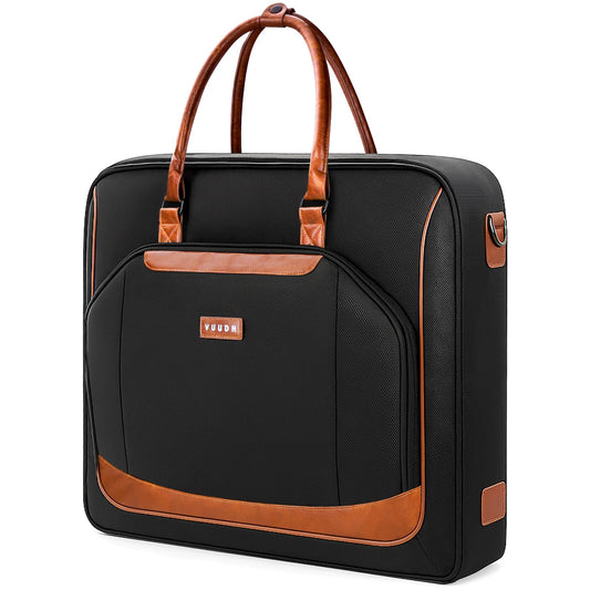 VUUDH Premium Garment Bag for Travel with Wet-Dry Compartment, Adjustable Shoulder Strap, and