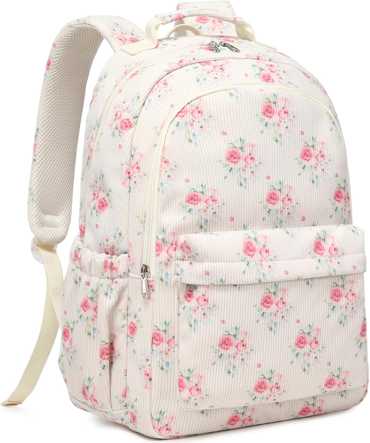 Meisohua Backpack for Girls School Bookbag for Kids Teens 17 inch Laptop Backpack for Women Large Corduroy Book Bag Travel Backpack with Anti-Theft Pocket