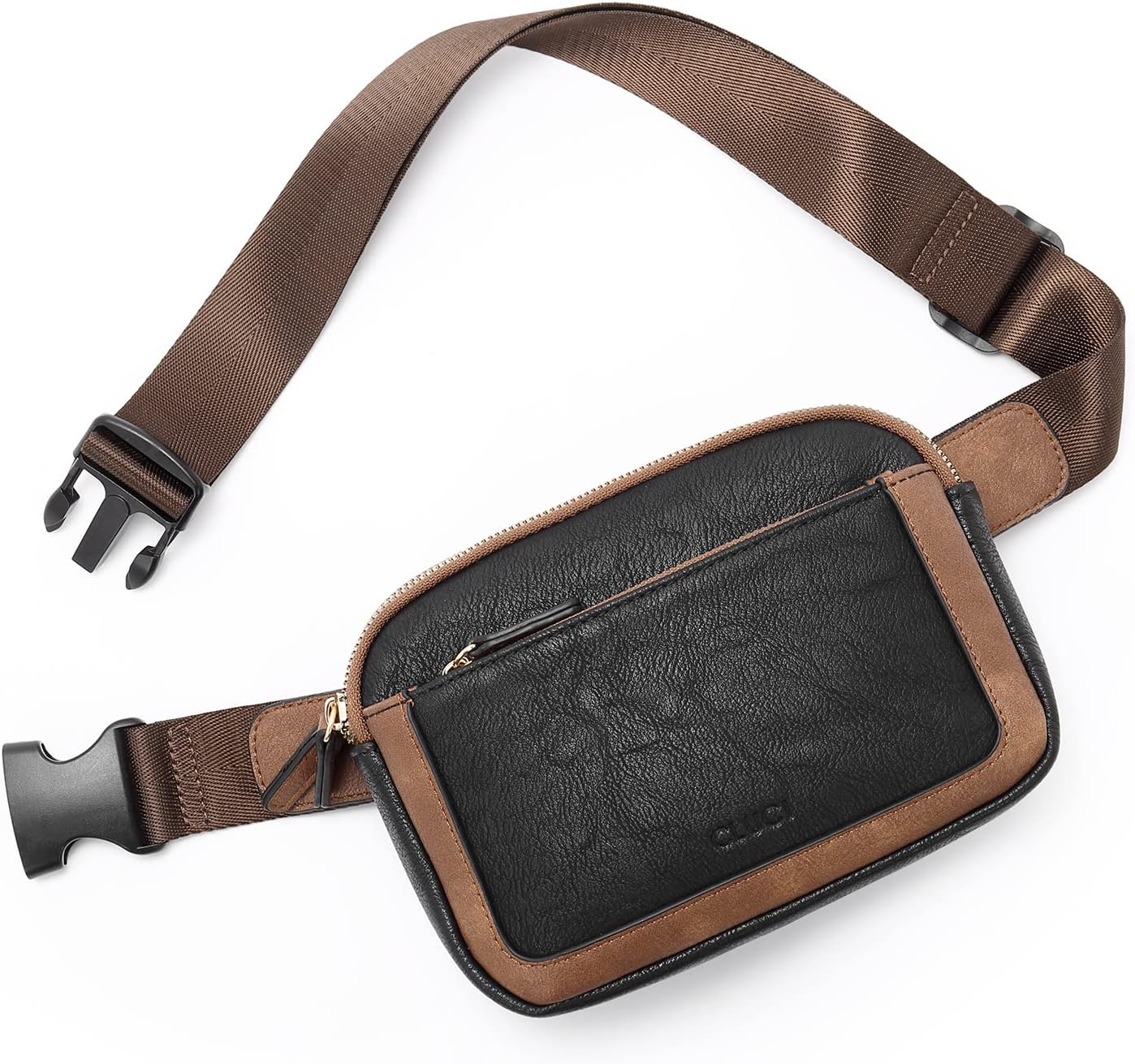 CLUCI Belt Bag for Women, Mini Everywhere Crossbody Waist Bag Adjustable Strap, Vegan Leather