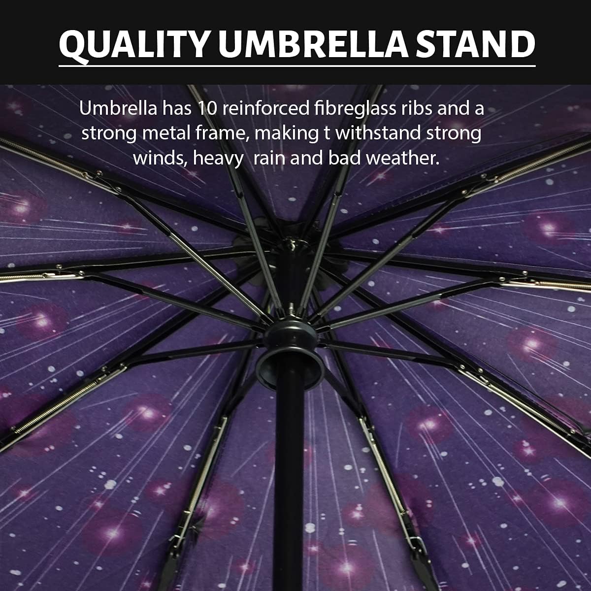 LLanxiry Compact Travel Umbrella, Windproof UV Protection Mini Folding Umbrellas for Rain Small Portable Umbrella for Travel Outdoor Use