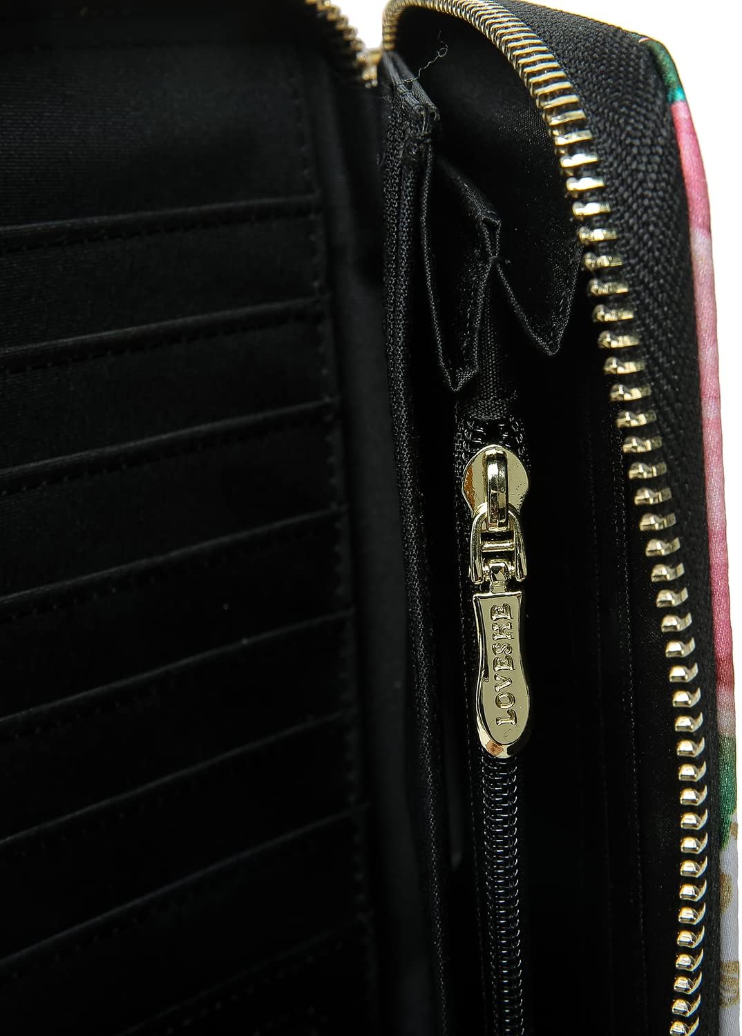 Women Wallet Card RFID For Womens Holder Blocking Credit Small Zipper Purse Pocket Bifold Slim Coin ID Ladies Wristlet Clutch Large Capacity Window Case Travel Zip Women's