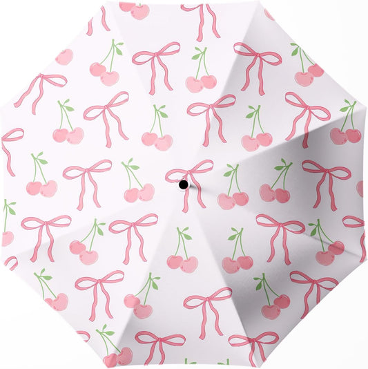 Small Compact Travel Automatic Folding Umbrella for Women, Portable Lightweight, Rain, Wind, UV Sun Shade