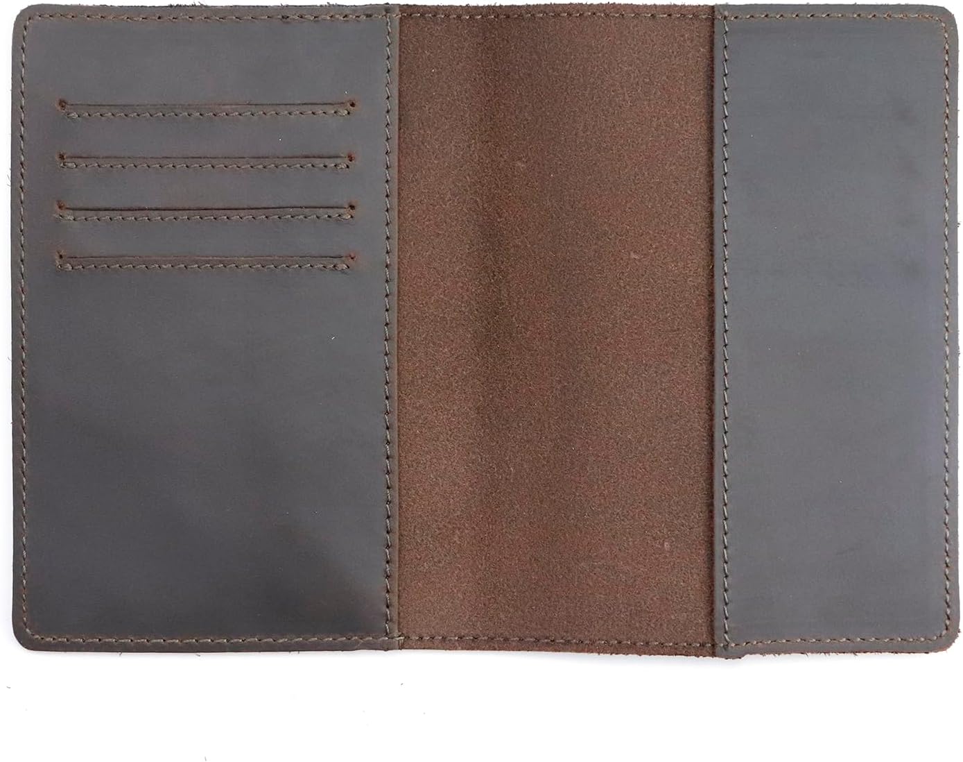 Passport Holder & Travel Wallet with RFID Protection – Premium Leather Organizer (Coffee)