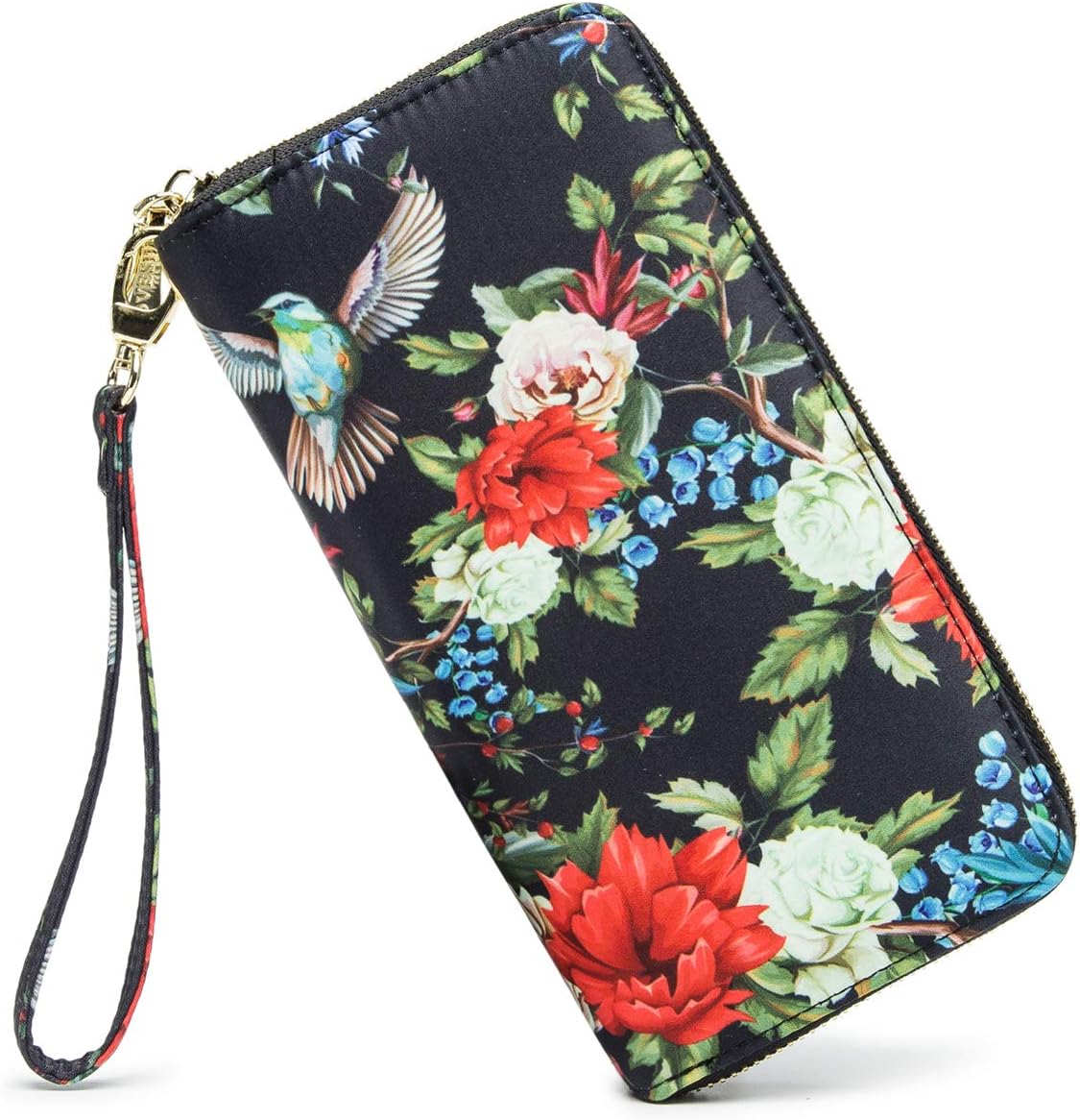 Women Wallet Card RFID For Womens Holder Blocking Credit Small Zipper Purse Pocket Bifold Slim Coin
