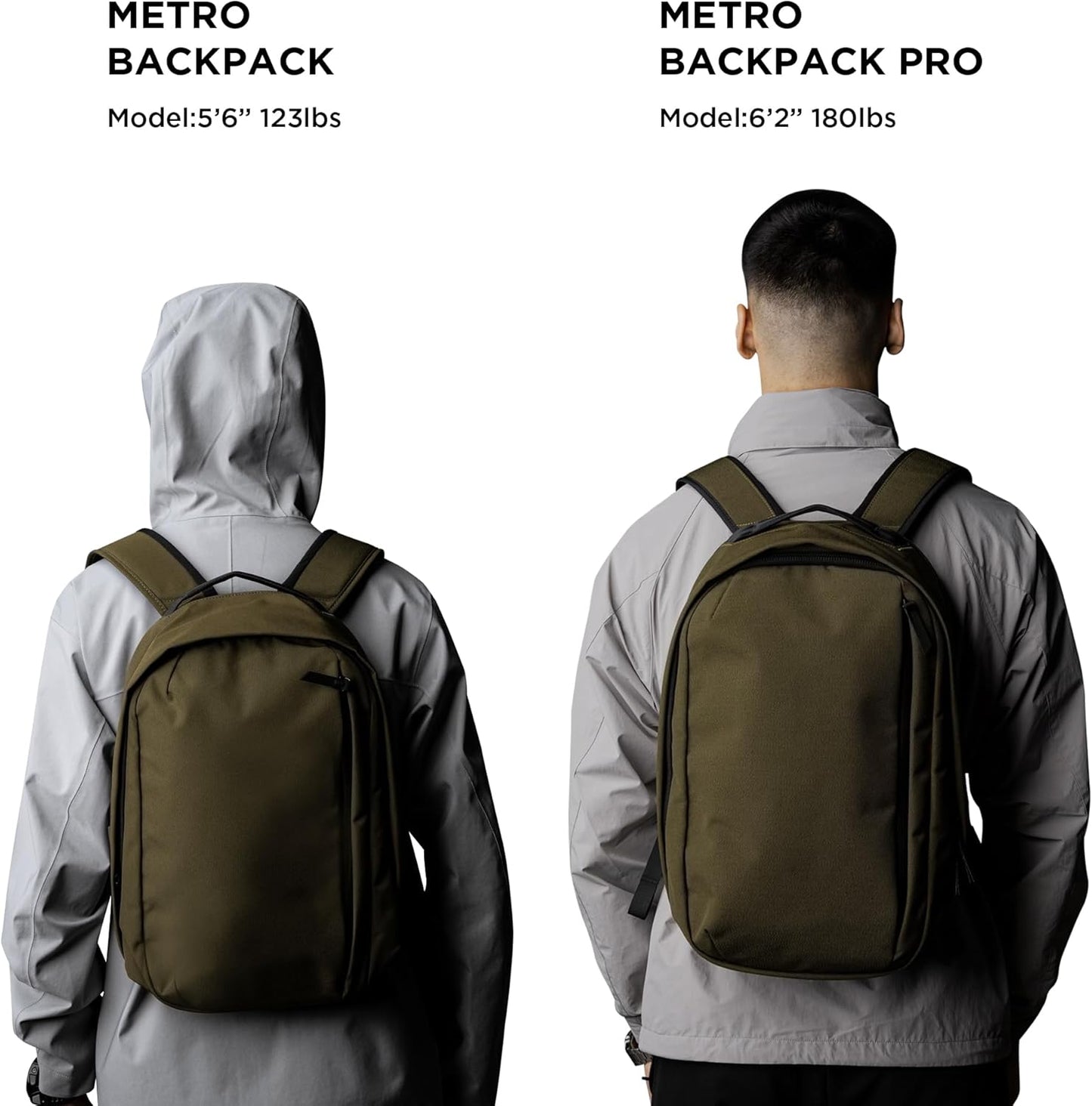 ALPAKA Metro Backpack and Zip Pouch Pro -12L Fits a Thin 14" Laptop Small Backpack, Soft Touch Fleece Lined Laptop Sleeve, Slim Zipper Wallet with RFID Blocking, ID Card Holder, YKK Zippers