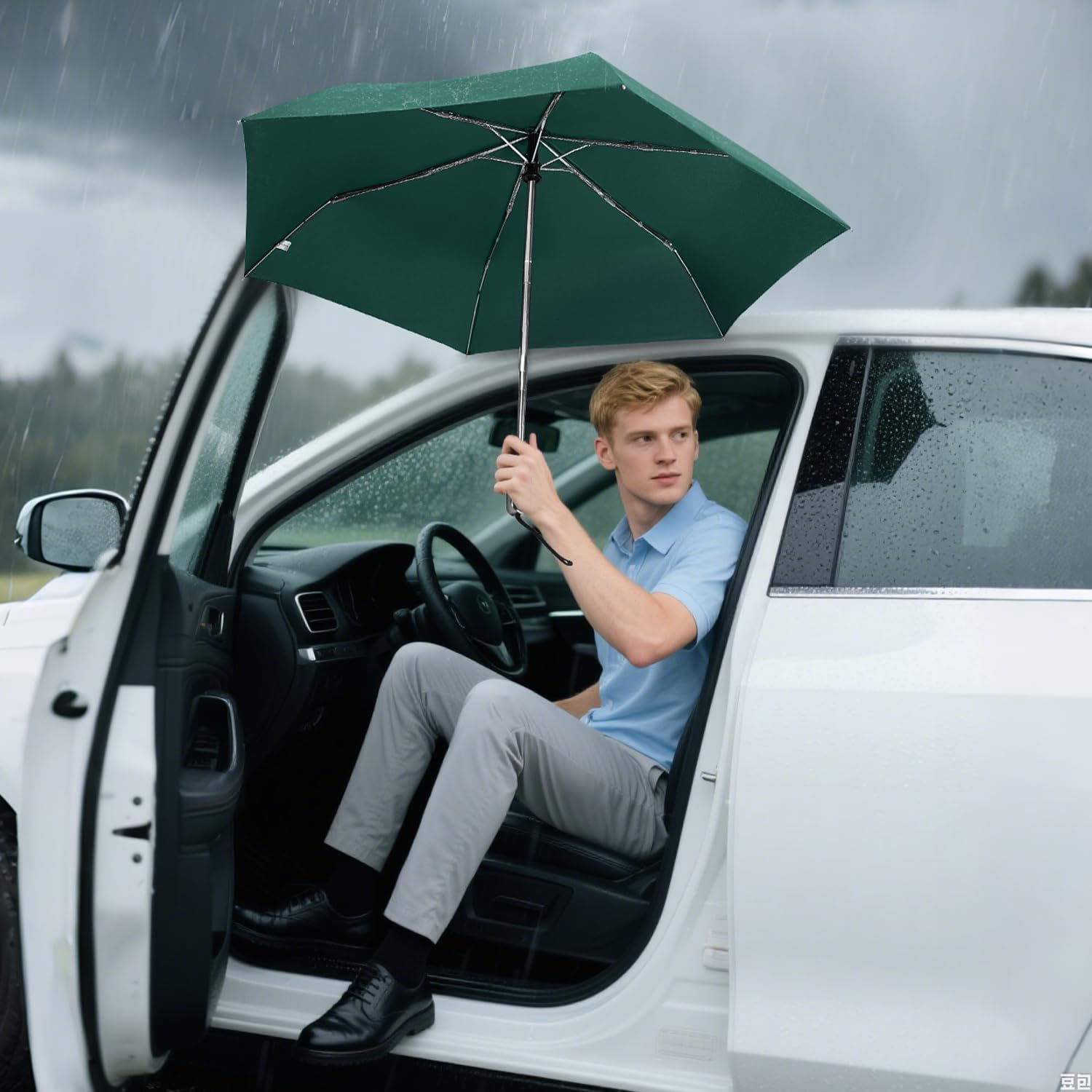 Lejorain Mini Umbrella for Travel Automatic - Folding Compact Flat Umbrella Lightweight Strong