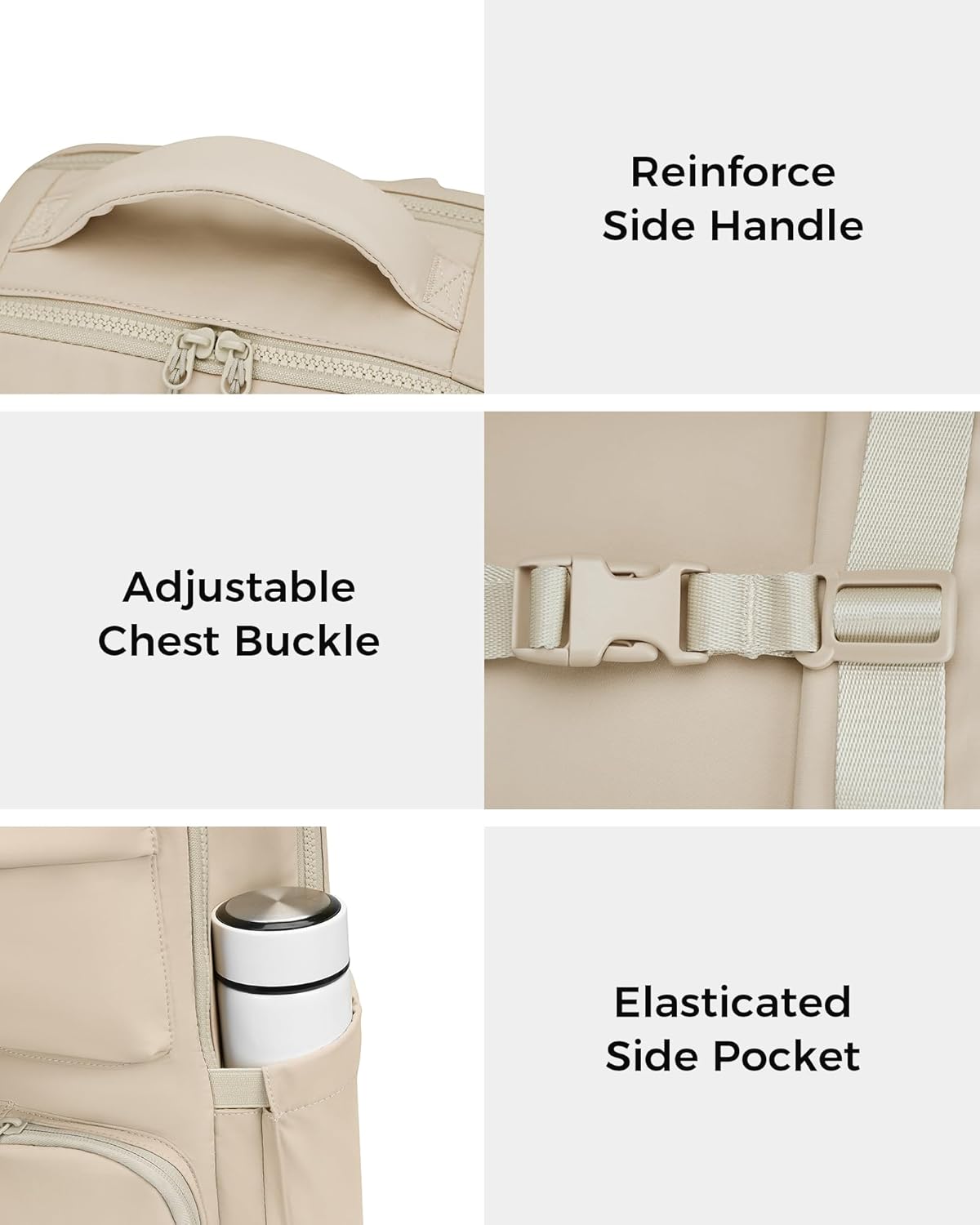 FODOKO Backpack for Work, Casual Backpack for Women Men Daypack Backpack for Travel College Bookbag