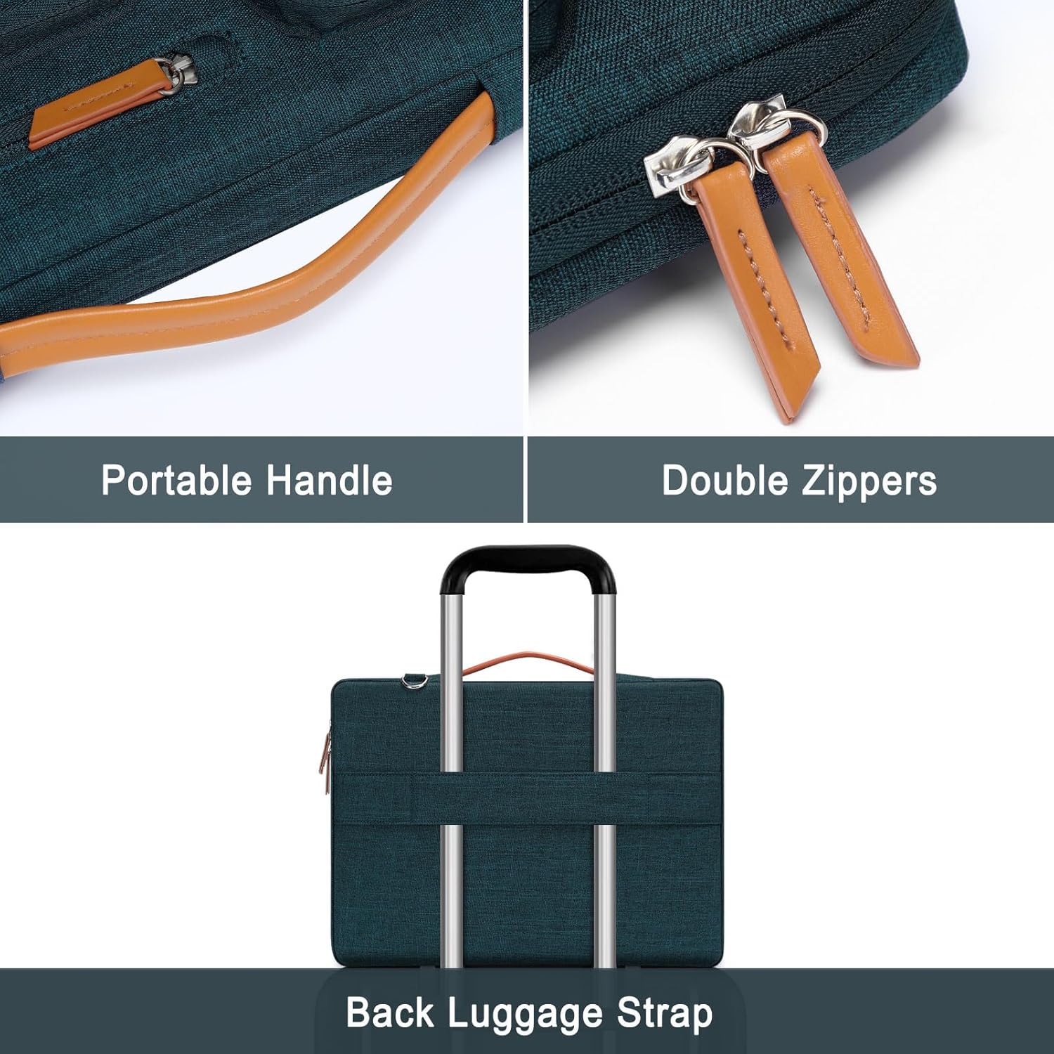 MOSISO 360 Protective Laptop Shoulder Bag,17-17.3 inch Computer Bag Compatible with MacBook, HP