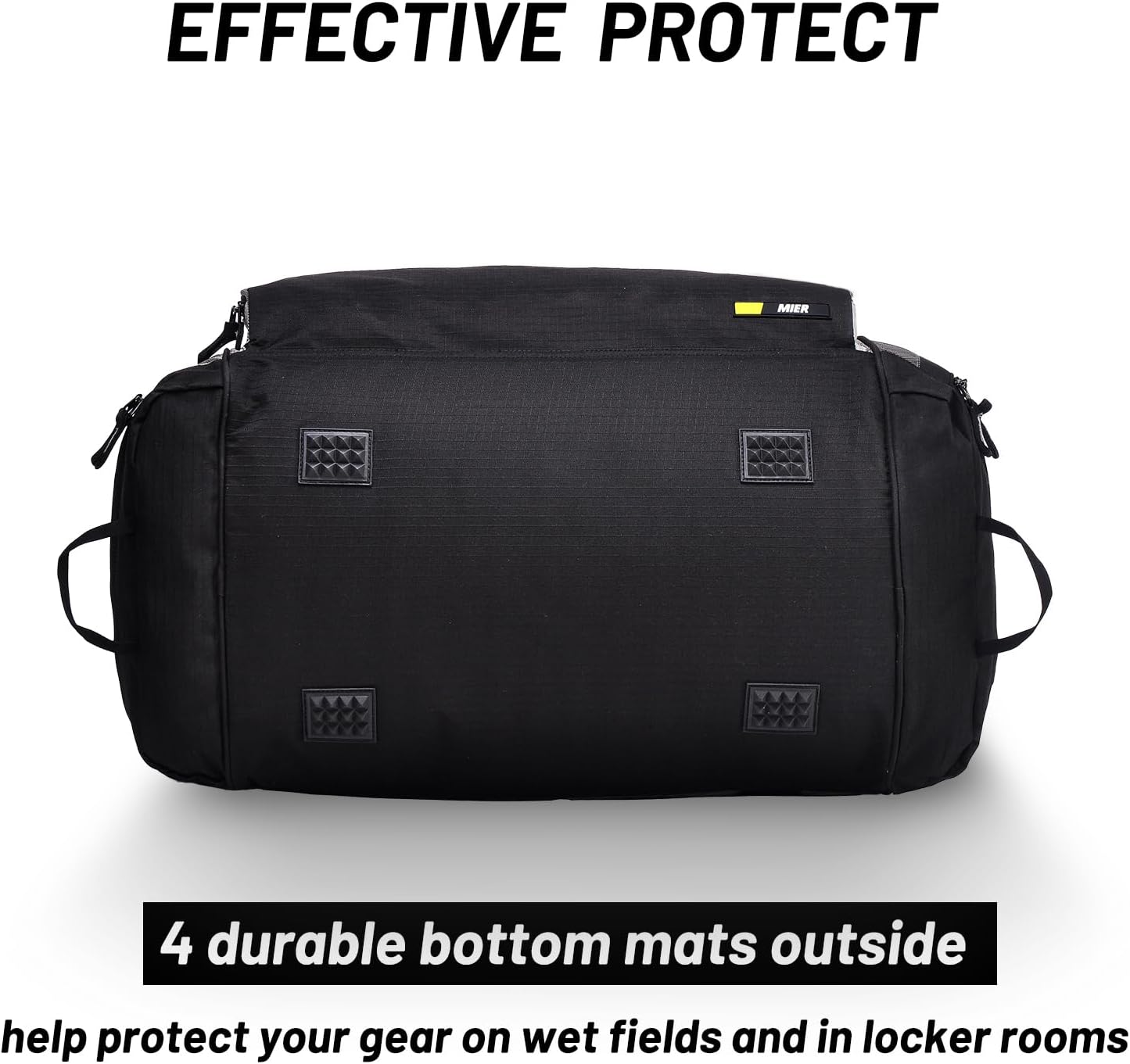 MIER Large Gym Bag for Men Sports Duffle Bag with Shoe Compartment 60L Lightweight Duffel Bags for Workout Fitness Travel