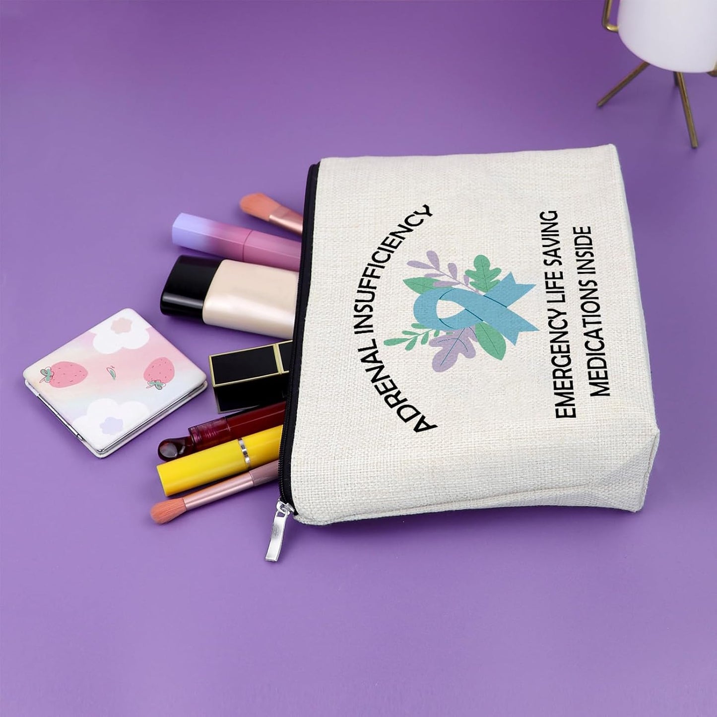 Emergency Nurse Bag Doctor Gift Emergency Department Adrenal Insufficiency Life Saving Medications Inside Bag Approved Diabetic Insulin Adrenal Support Medical Alerty Suppot Makeup dag