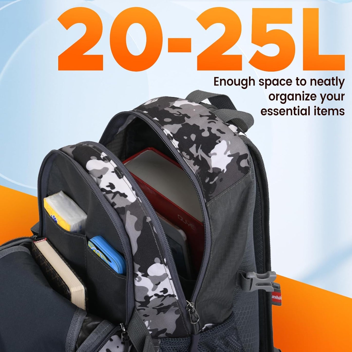sunhiker Small Hiking Backpack Women Men 20L Lightweight Travel Backpack Daypack Casual Backpack For Cycling Outdoor Camping