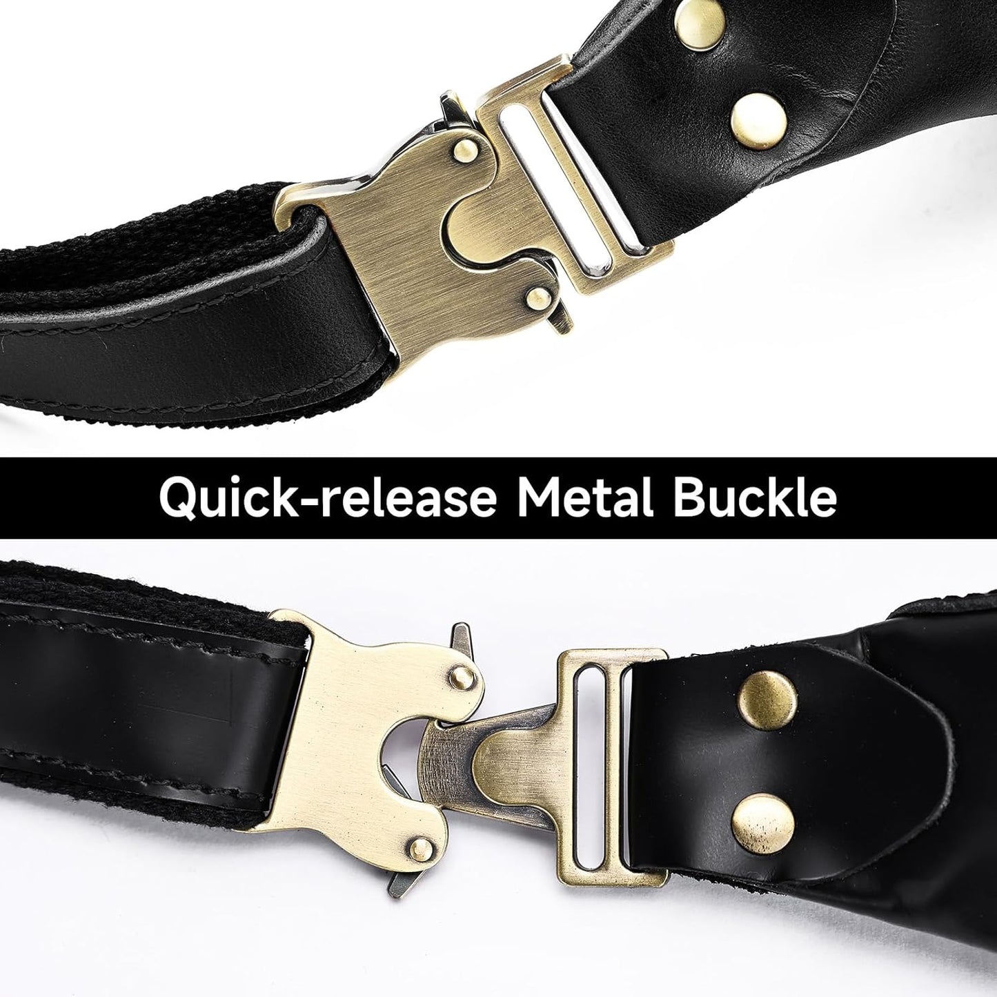 Vintage Genuine Leather Fanny Pack Small Waist Bag Travel Sling Pouch with Adjustable Leather Belt Black