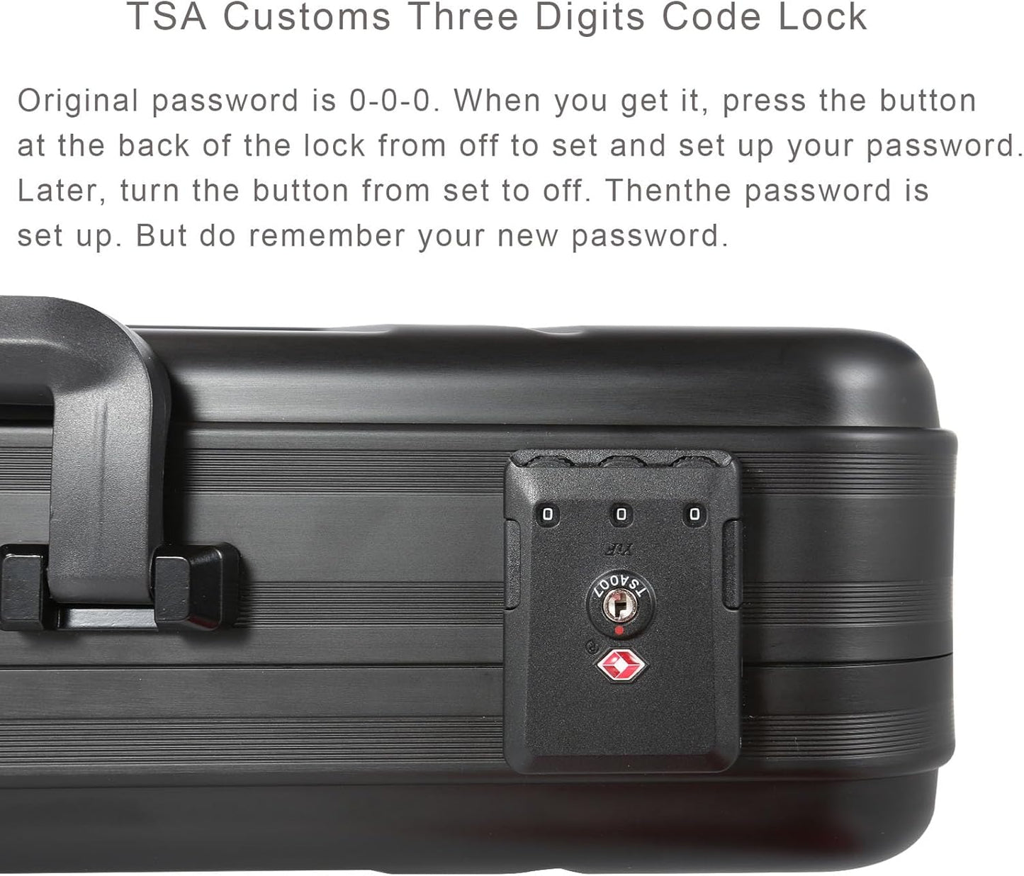 Aluminum Briefcase Metal Toolkit Box TSA Combination Lock Luxury Case with Foam for Wine/Jewellery/Watch/Equipment/Camera