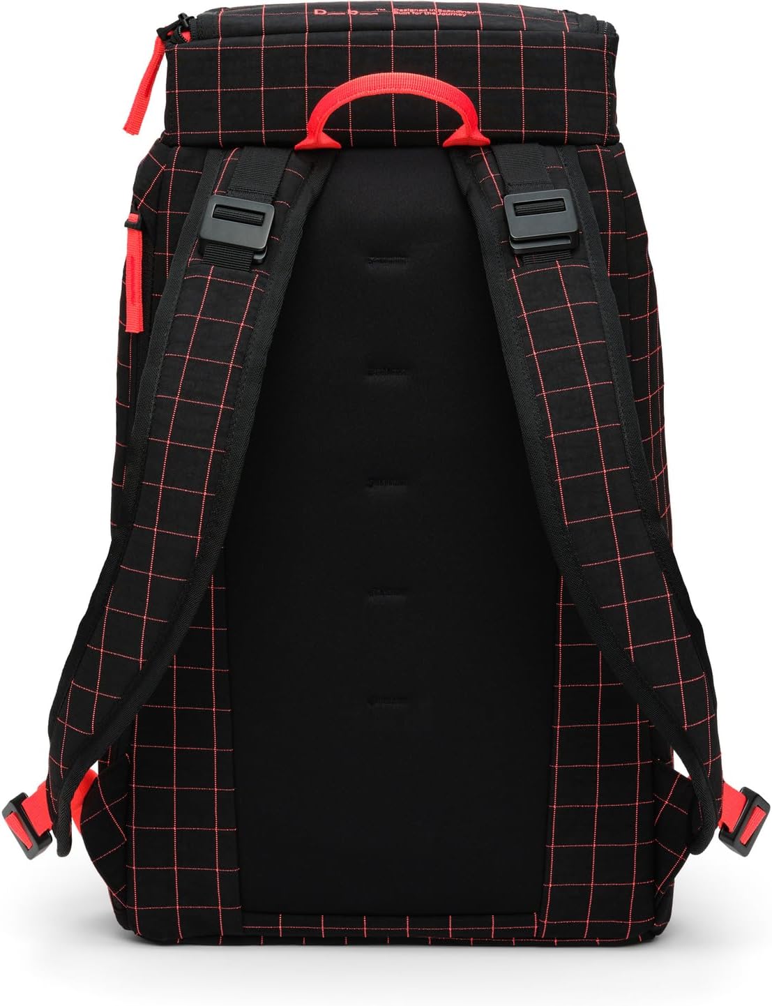 Db Journey The Hugger - Durable Travel Backpack with Laptop Compartment for Work & Gym, Luggage Backpack with Roller Bag Attachment, Full-Zip Main Compartment, 25L - Coral Flash