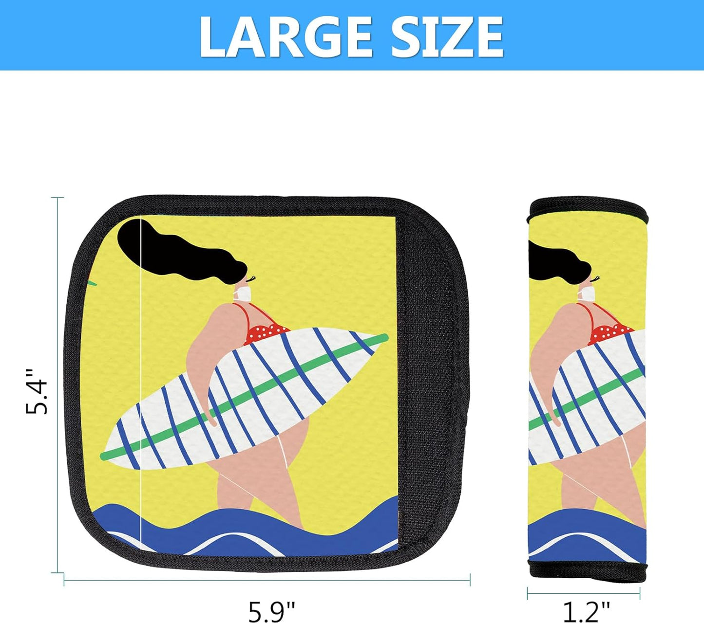Luggage Handle Wraps 3Pcs – Neoprene Bag Handle Wrap for Bogg, Luggage Identifiers for Suitcases Easy Identification, Stylish & Comfy Suitcase Handle Replacement Travel Accessories for Airport Y20