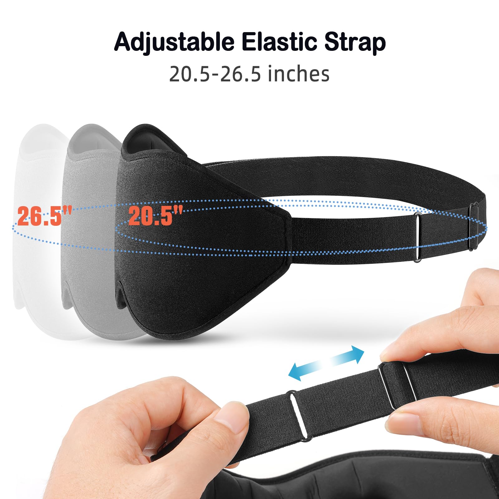 LitBear Sleep Mask for Side Sleeper Women Men, Eye Mask for Sleeping
