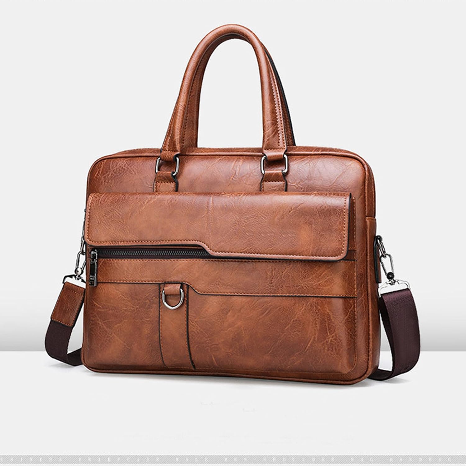 leather Laptop Bag for Men 16 inch Laptop Briefcase Waterproof,Handbags Shoulder Crossbody Bag