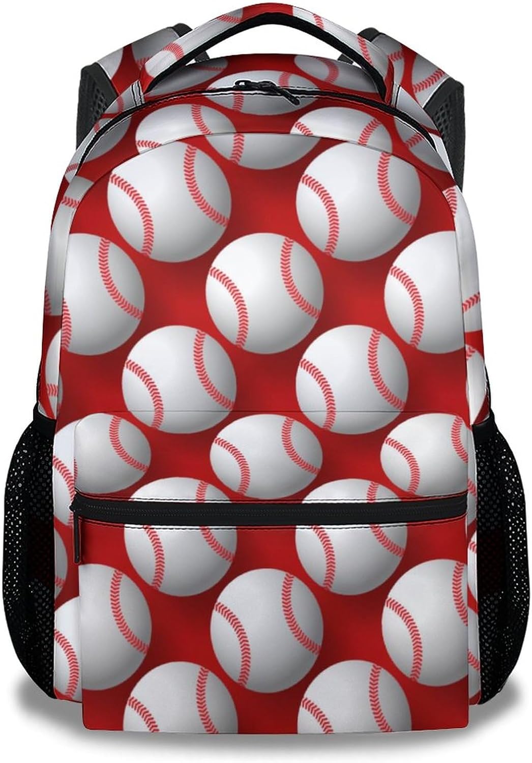 Baseball Backpack for Boys, 16 Inch Sports Theme Backpack for School, Adjustable Straps, Durable, Lightweight Bookbag for Kids
