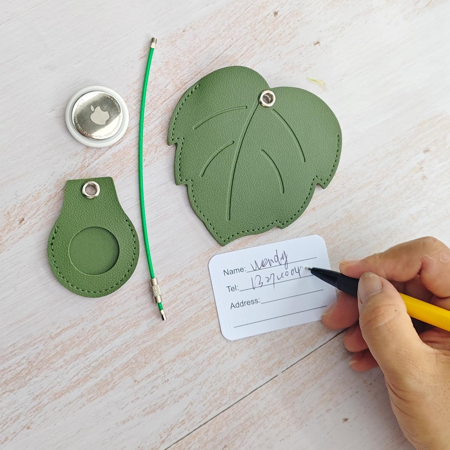 Luggage Tags for Suitcases, Faux Leather Cute & Funny Travel Suitcases Tag with ID Label,Stainless Steel Loop