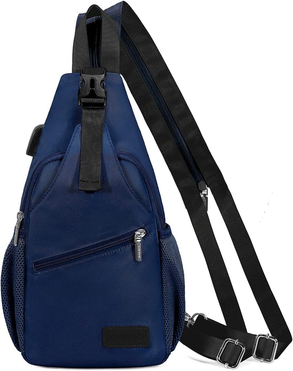 LOVEVOOK Sling Bag for Women Casual Daypack Nylon Crossbody Sling Backpack Travel Shoulder Bag Hiking Daypack