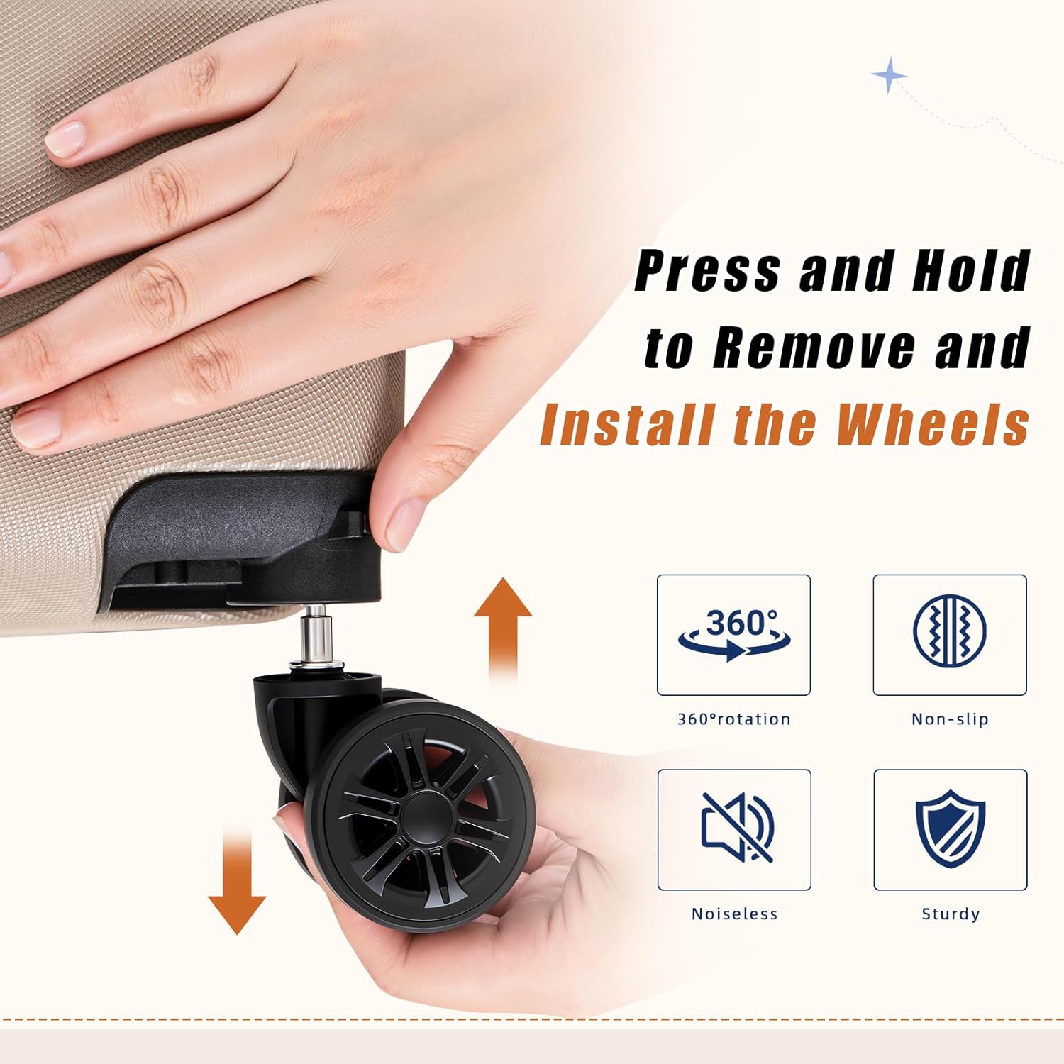 Luggage Sets Suitcase Sets 5 Piece Luggage Sets Suitcase with ABS Hard Shell Lightweight TSA Lock