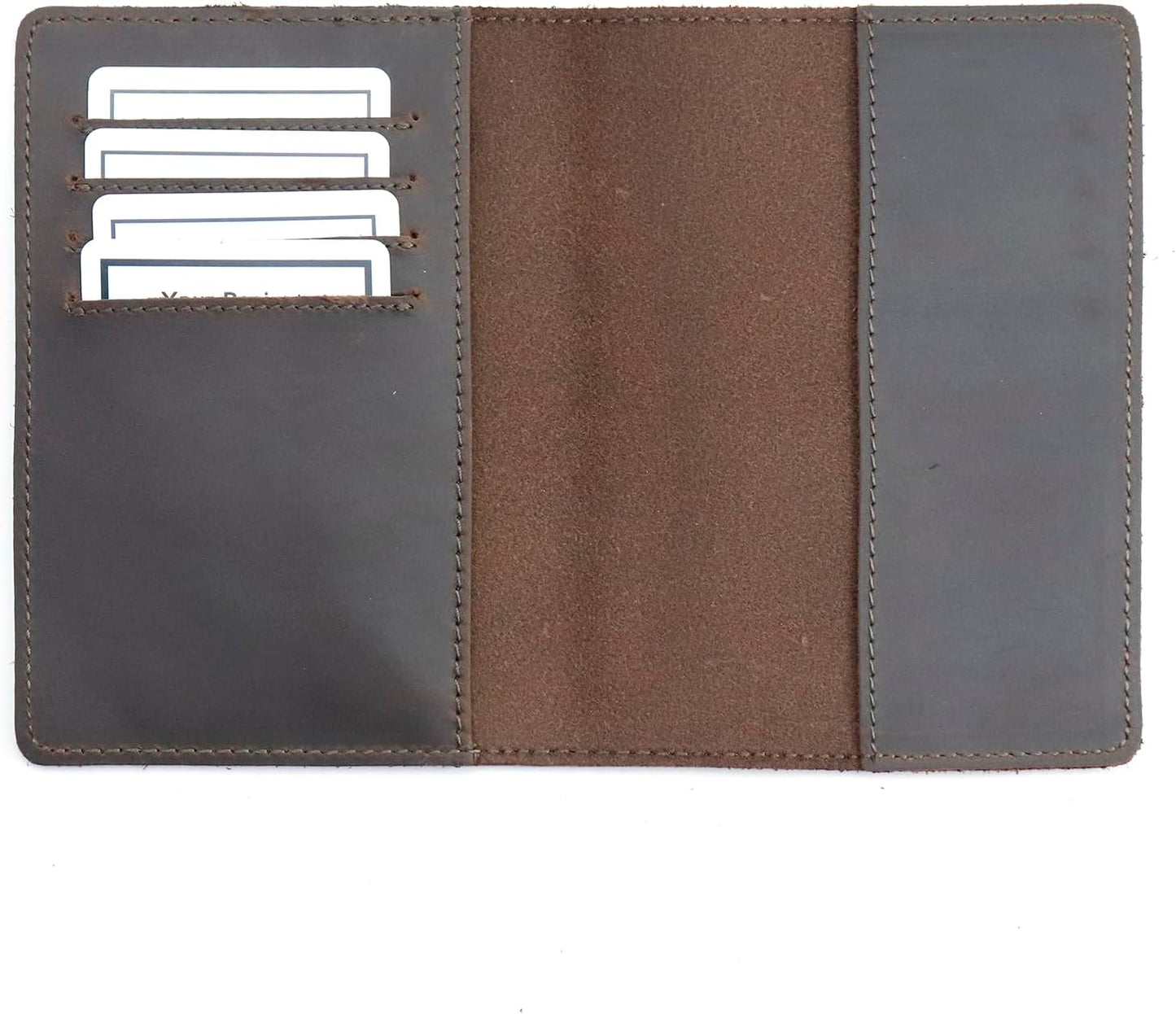 Passport Holder & Travel Wallet with RFID Protection – Premium Leather Organizer (Coffee)
