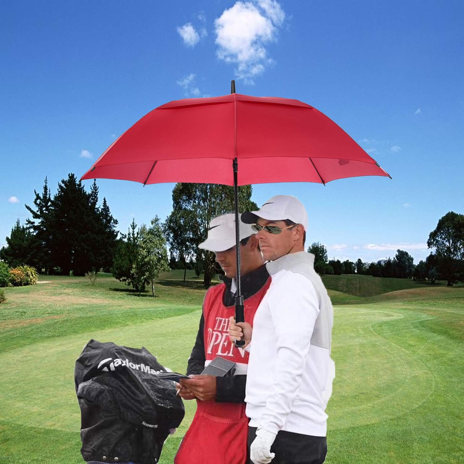MRTLLOA Extra Large Golf Umbrella, 54/62/68/72 Inch Automatic Open, Oversize Double Canopy Vented