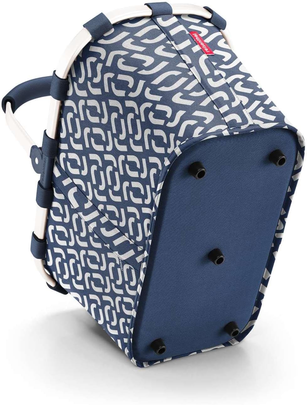 reisenthel carrybag signature navy- Sturdy shopping basket with plenty of storage space and practical inner pocket - Elegant and water-repellent design