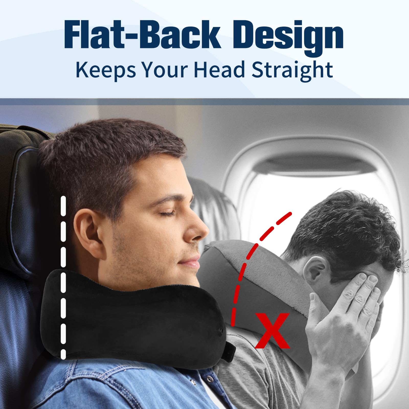 Cirorld Neck Pillow for Traveling, Travel Pillows for Airplanes,100% Pure Memory Foam Travel Neck