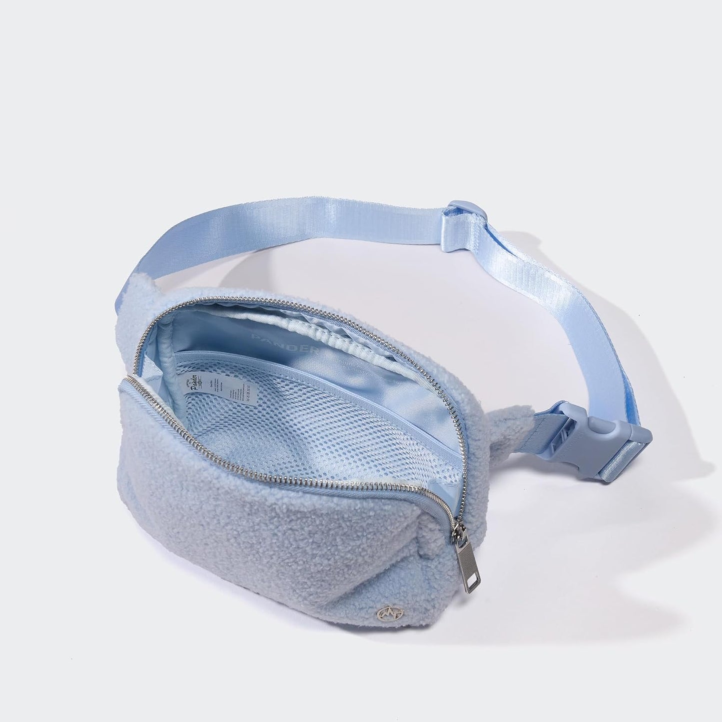 Pander Large 2L Fanny pack Everywhere Fleece Belt Bag for Women and Men with Adjustable strap Belt. (Windmill Blue)