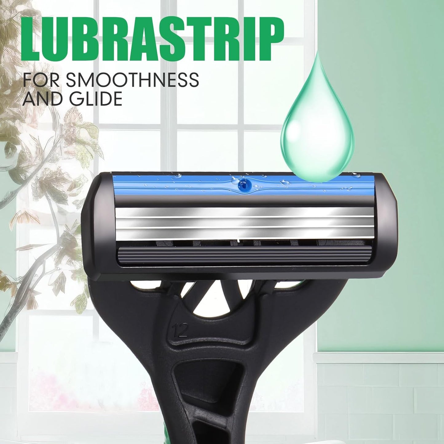 60 Pcs Men's Disposable Razors Set 3 Blade Bulk Sensitive Head Shaving Razors for Men Travel Hotel Spa Christmas Party Gift