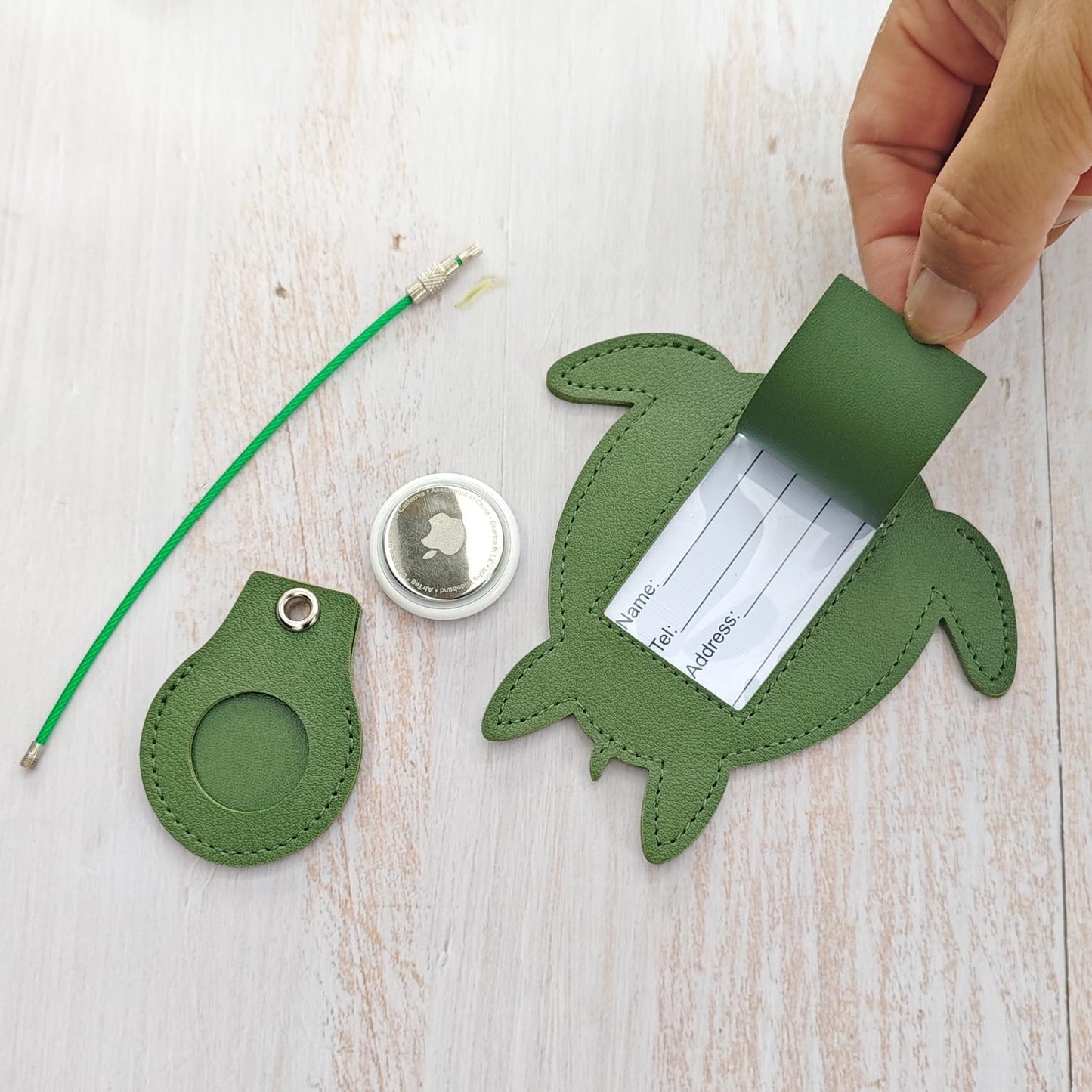 Luggage Tags for Suitcases, Faux Leather Cute & Funny Travel Suitcases Tag with ID Label,Stainless Steel Loop