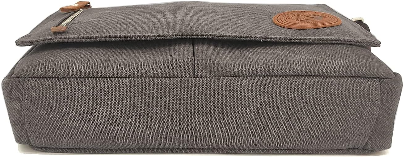 Sechunk Canvas Small Messenger Bag Vintage Shoulder bag Everyday Purse Crossbody bag for men women