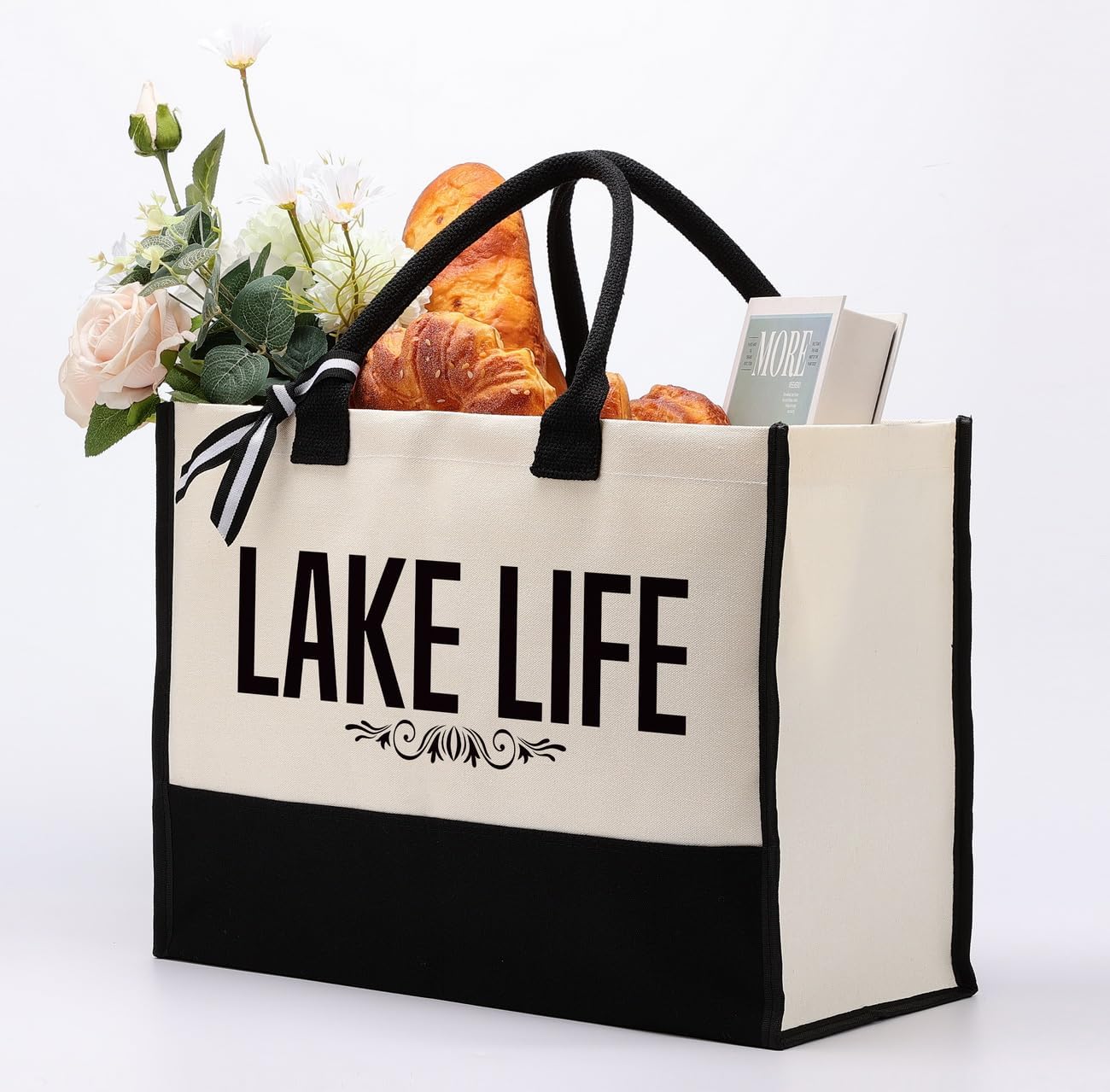 Gkwa Canvas Tote Bag for Gifting, Women Cotton Canvas Bag, Reusable Shopping Bag