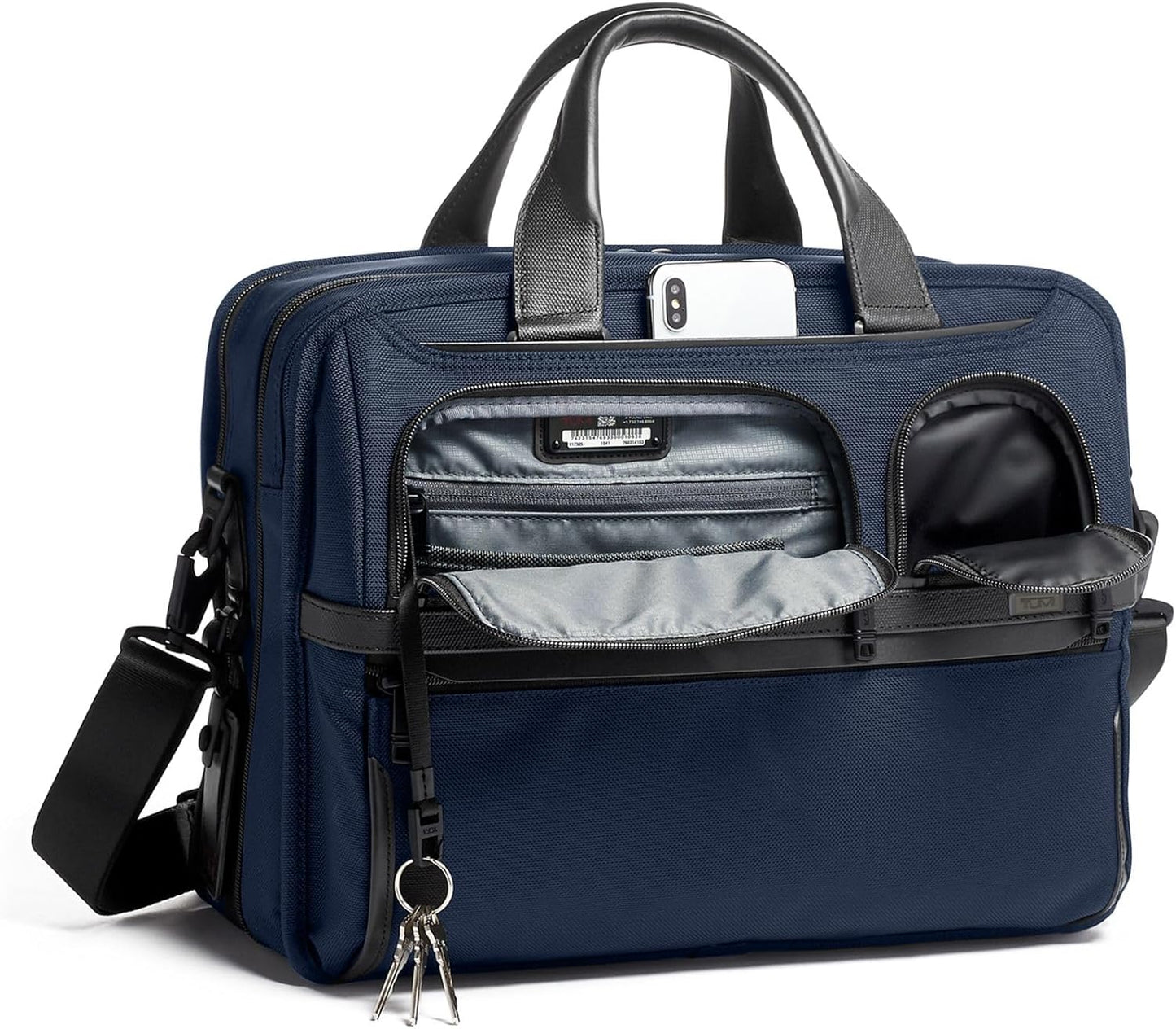 TUMI Alpha Expandable Organizer Laptop Briefcase - 15-Inch Laptop Briefcase Organizer for Men & Women - Travel Laptop Bag