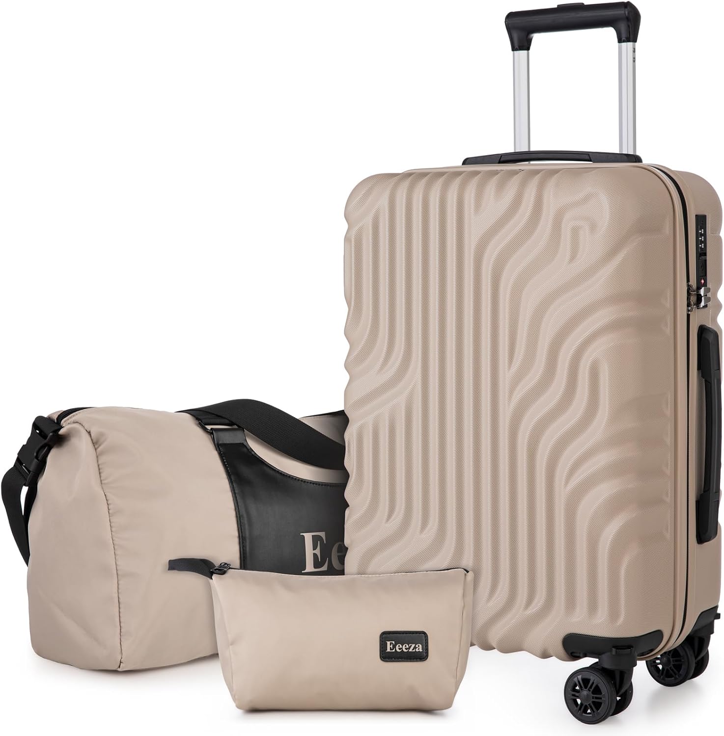 Suitcase Set 3 Piece 20-inch Carry on Luggage with Wheels ABS Hard Shell Lightweight and TSA Lock