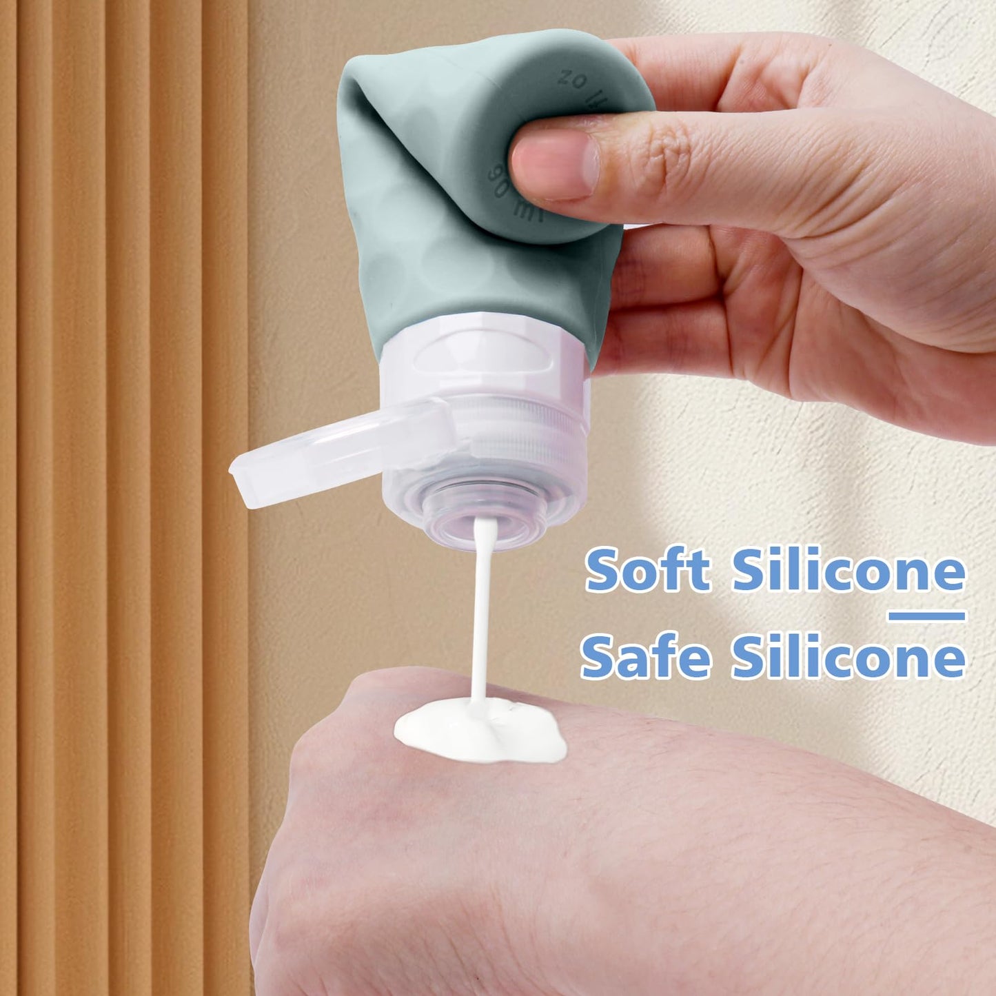 Silevoler Travel Bottles for Toiletries, Silicone Travel Size Containers