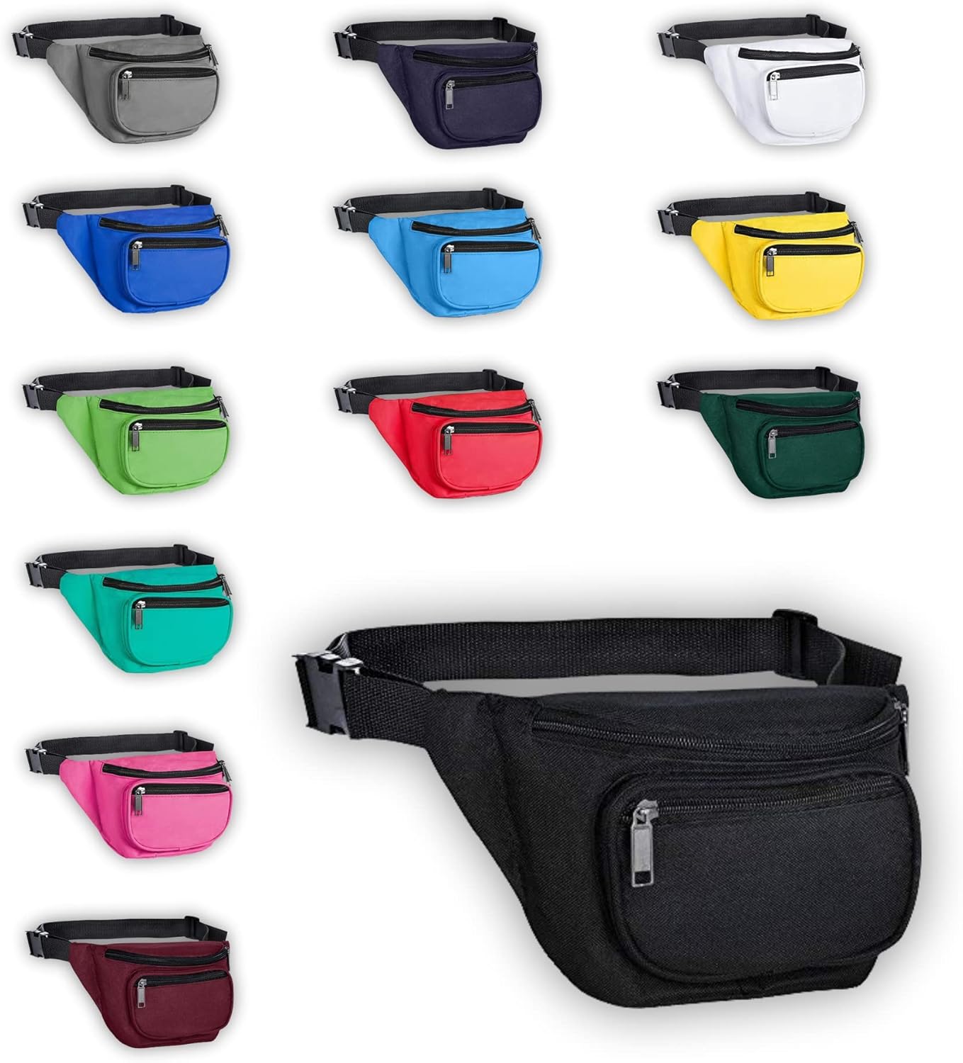 Fanny Pack, BuyAgain Quick Release Buckle Travel Sport Waist Fanny Pack Bag For Men Or Women