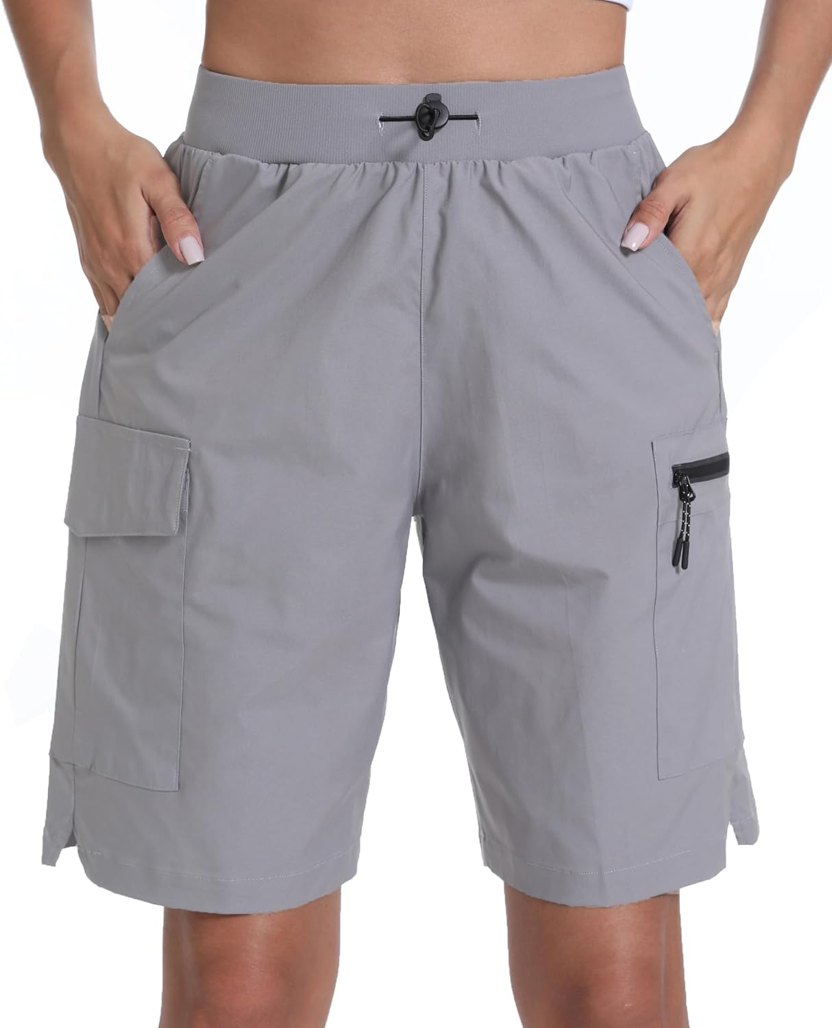 Women's Hiking Cargo Shorts Quick Dry Lightweight Shorts for Travel Athletic