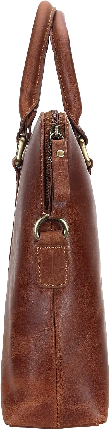 Pitaara Genuine Leather Women's Laptop Bag For Laptops Size 14"