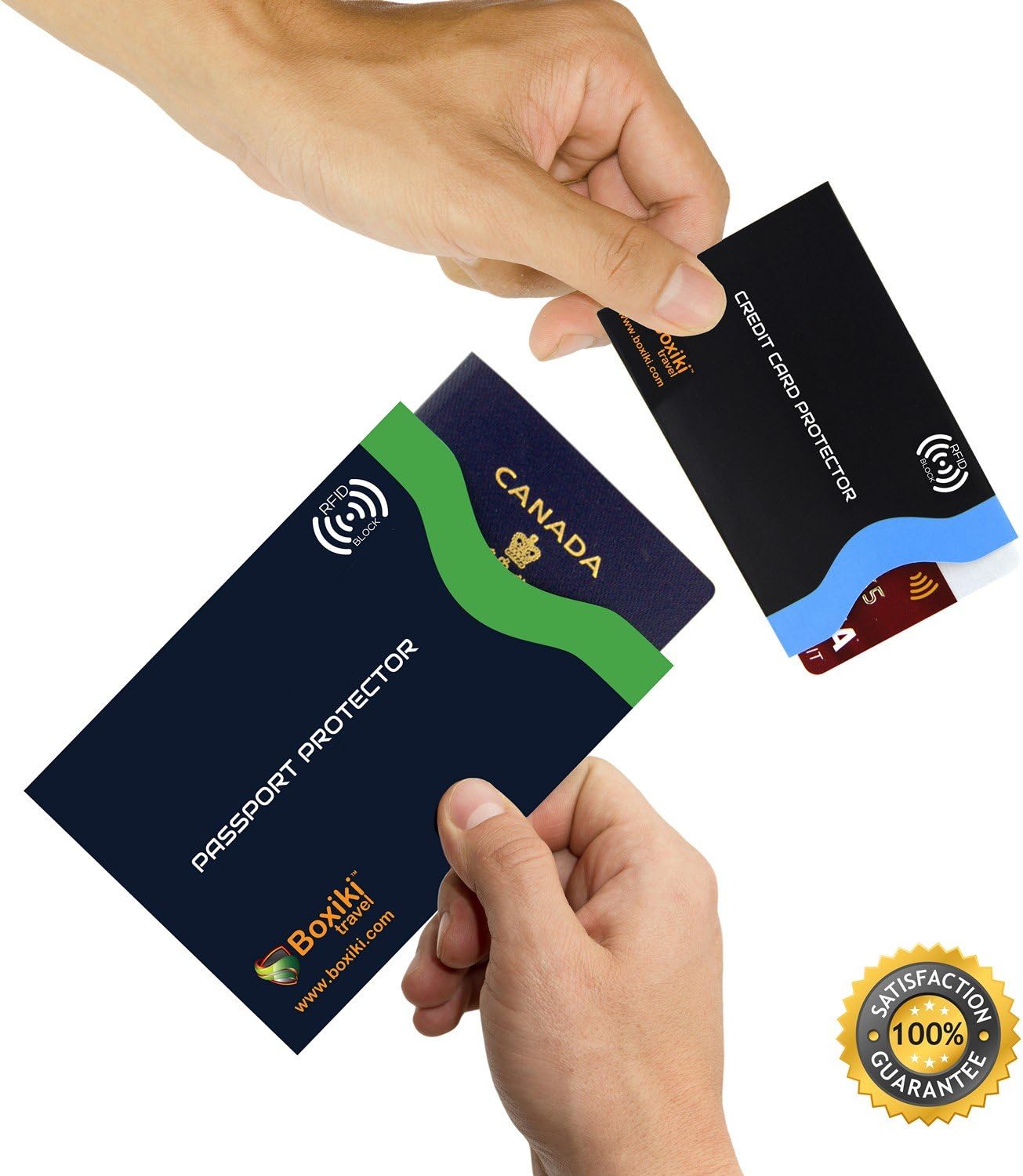 RFID Blocking Sleeves, 20-Pack Set, Color Coding System, Identity Theft Prevention RFID Card Holder
