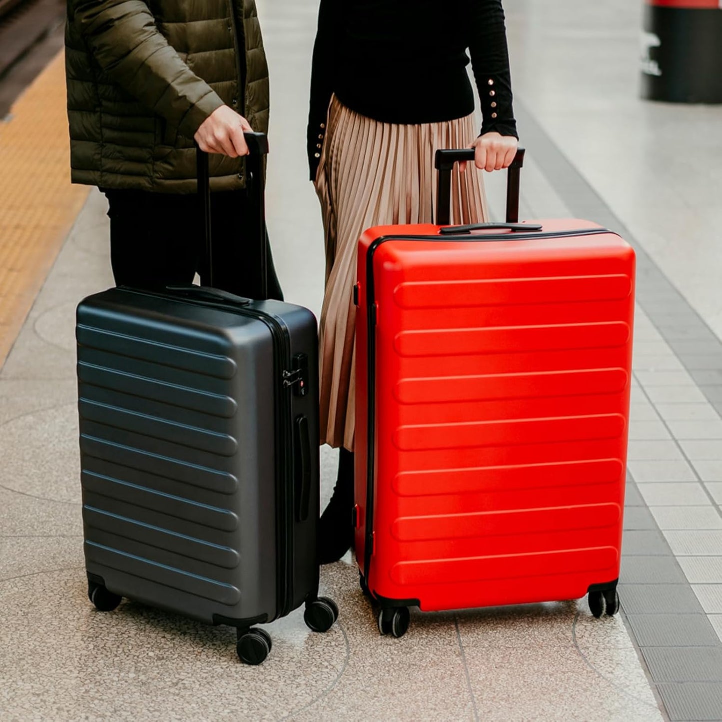 NINETYGO Large Checked Luggage 28 Inch, Checking In Luggage with Smooth Spinner Wheels