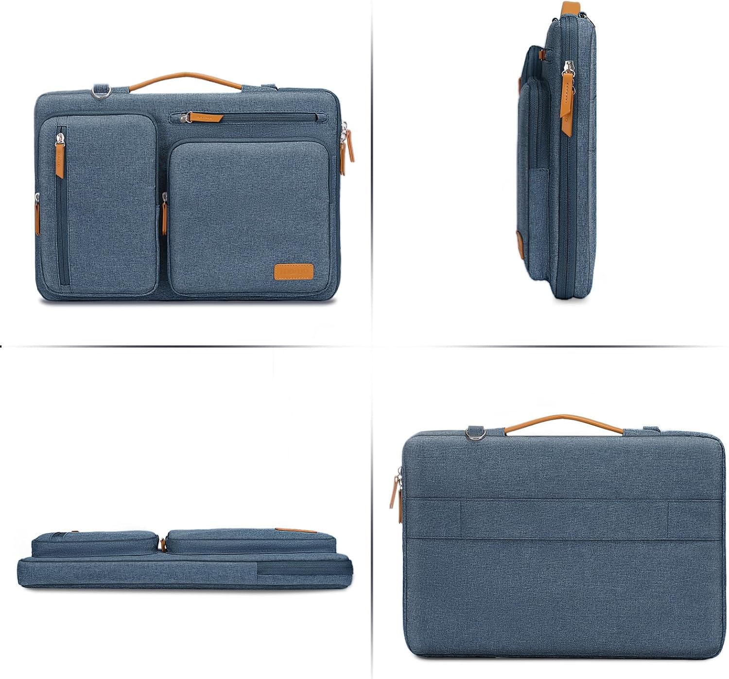 MOSISO 360 Protective Laptop Shoulder Bag,17-17.3 inch Computer Bag Compatible with MacBook, HP