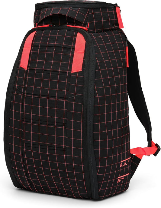 Db Journey The Hugger - Durable Travel Backpack with Laptop Compartment for Work & Gym, Luggage Backpack with Roller Bag Attachment, Full-Zip Main Compartment, 25L - Coral Flash