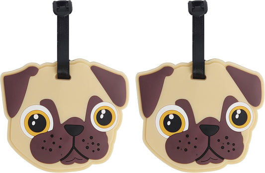 Animal Luggage Tags Cute Suitcase Labels (Set of 2)