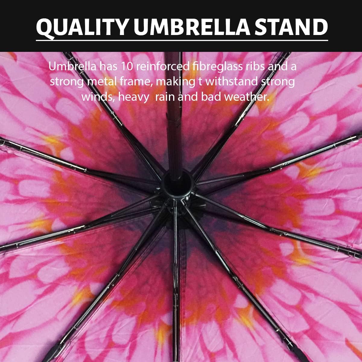 LLanxiry Compact Travel Umbrella, Windproof UV Protection Mini Folding Umbrellas for Rain Small Portable Umbrella for Travel Outdoor Use