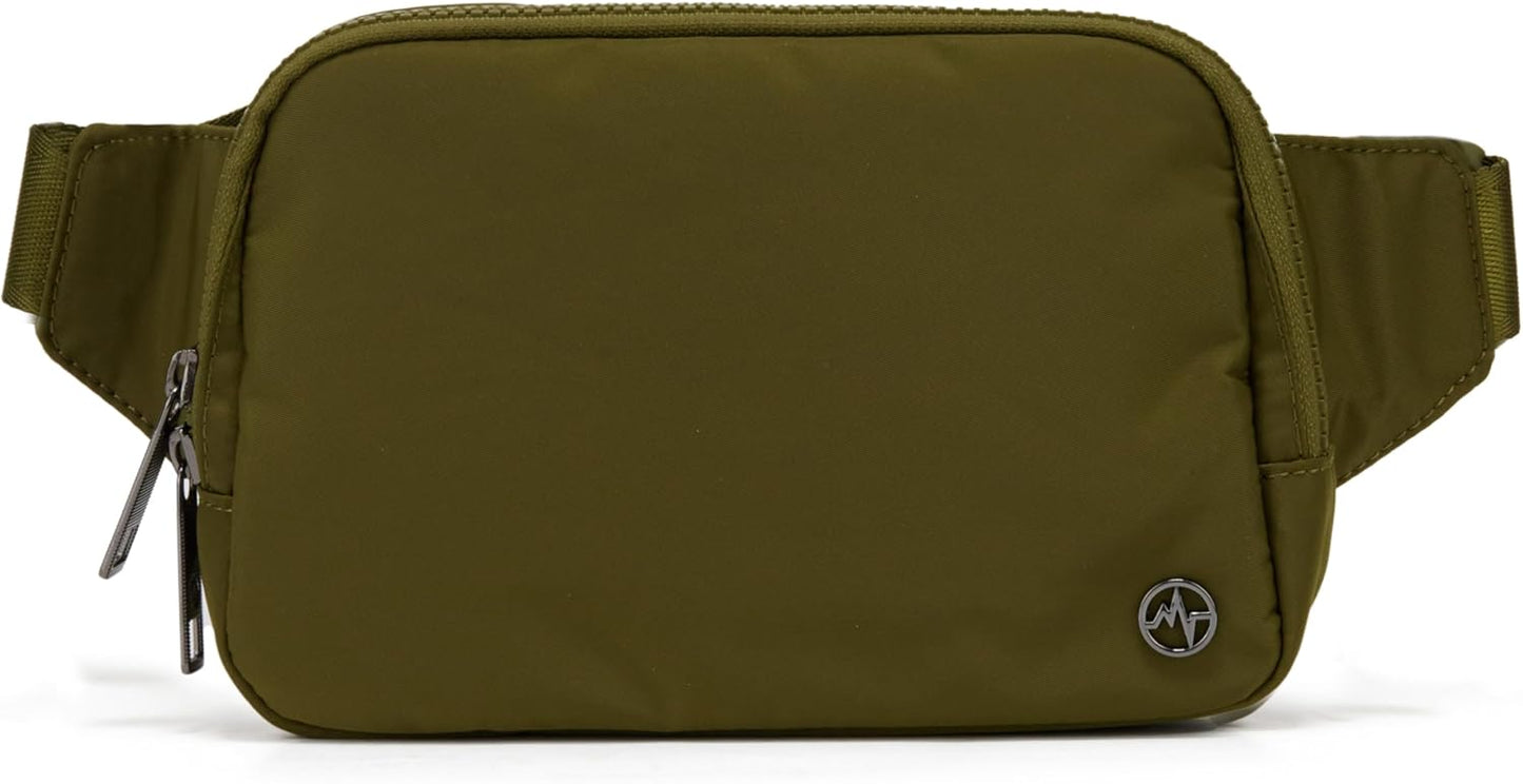 Pander Belt Bag Large 2L, Nylon Fanny Pack Purse for Women and Men with Adjustable Strap