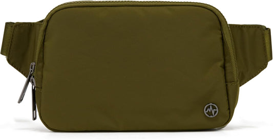 Pander Belt Bag Large 2L, Nylon Fanny Pack Purse for Women and Men with Adjustable Strap